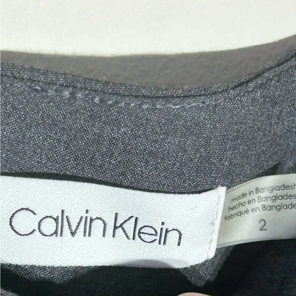 Calvin Klein Charcoal Suit Jacket and Skirt - Picture 8 of 9